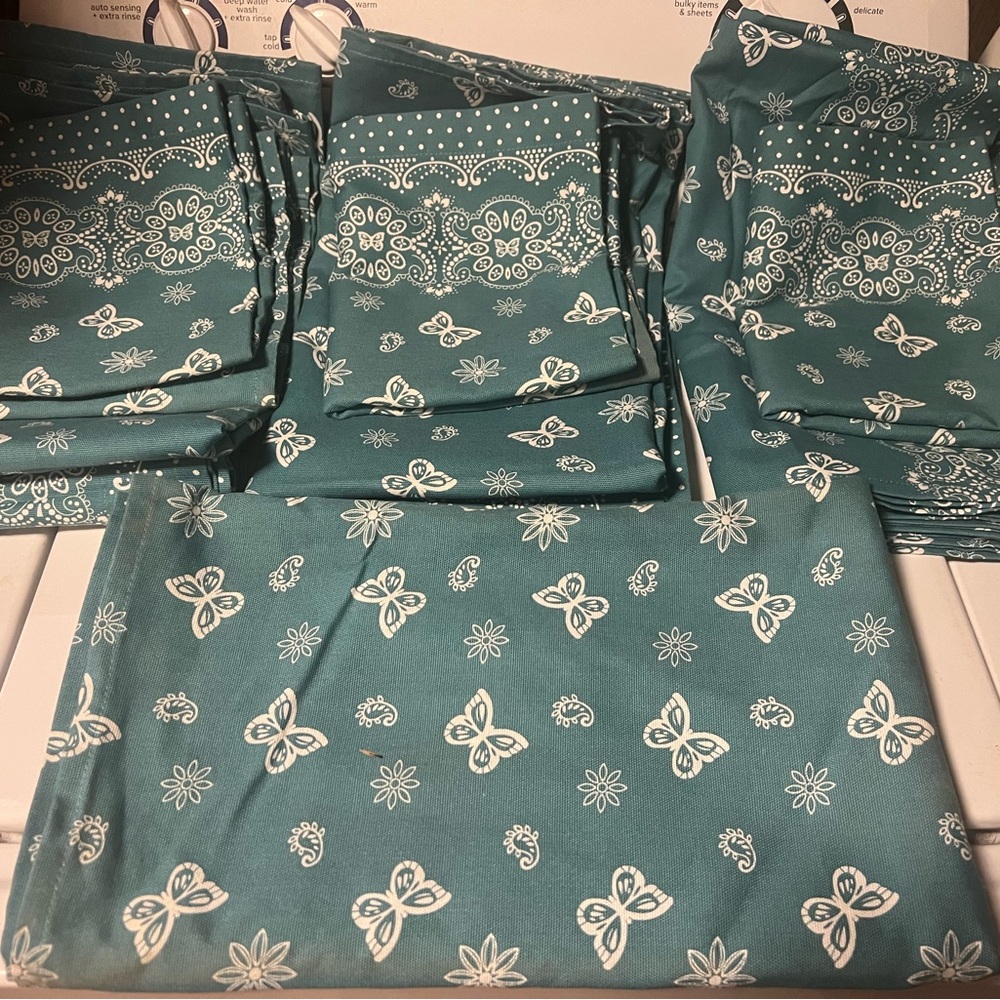 4 Set of Pioneer Woman 3 Piece Curtains